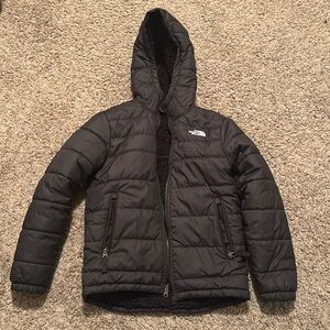 Boys north face reversible coat